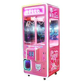 Double Claw Crane Machine Pink Arcade Prize Cabinet Type Color Customized