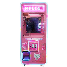 Double Claw Crane Machine Pink Arcade Prize Cabinet Type Color Customized