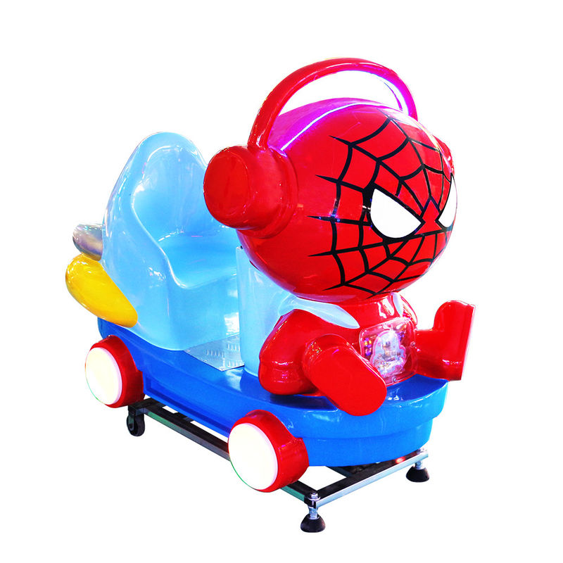 Cartoon Coin Operated Kiddie Ride Spiderman Cute Kid Riding 85*115*100cm