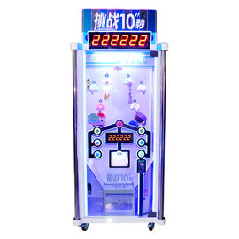 Single Player Coin Operated Claw Machine 10 Second Challenge Gift Time