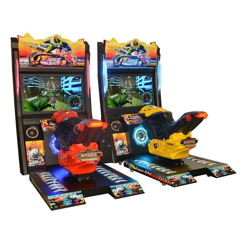 2 Players Car Racing Game Machine Motorbike Biker Racing 220*140*210cm