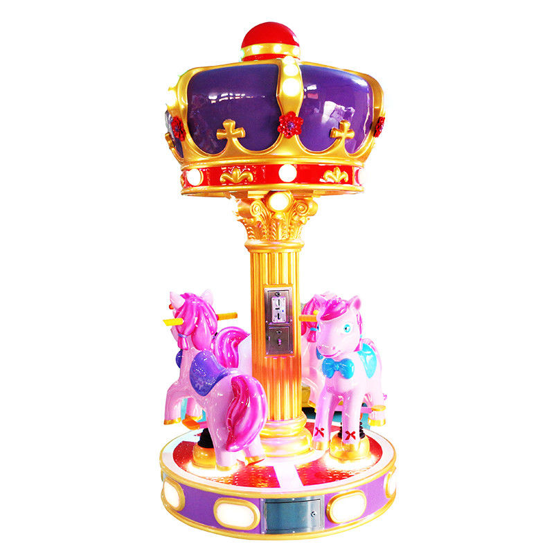 Kiddie Ride Coin Operated Merry Go Round 3 Players For Children Shopping Malls