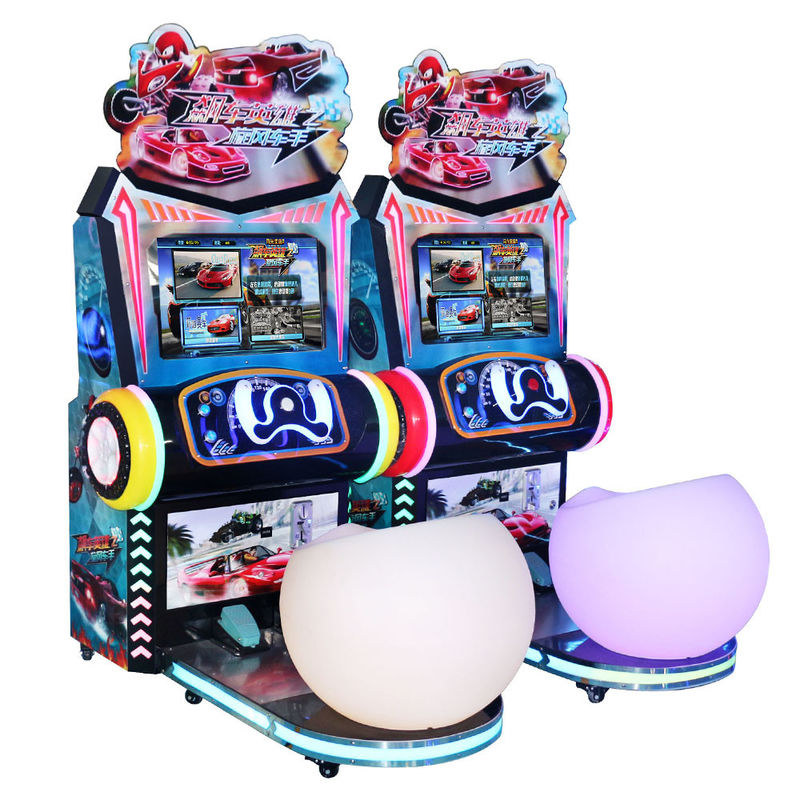 Wheel Car Racing Game Machine / One Player Children Arcade Racing Game Machine