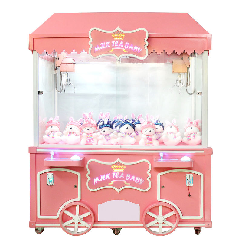 Cute Toy Kids Candy Claw Machine Coin Operated Ready 110 Watt Power